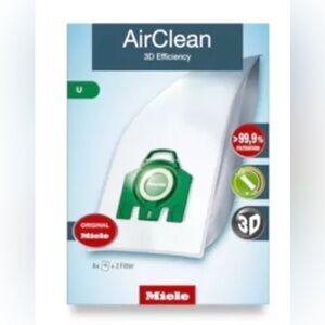 Miele HyClean 3D Efficiency Vacuum Cleaner Bags. A set of 4 bags & 2 filters.